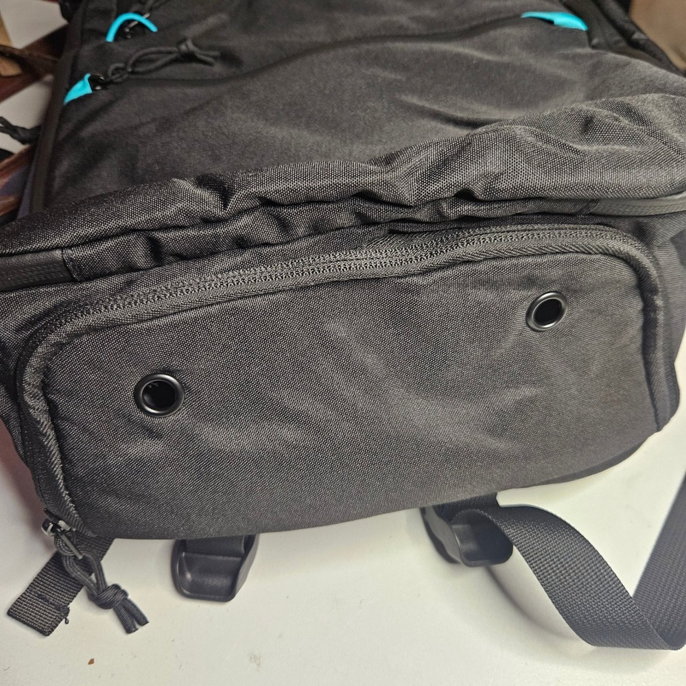 Bagsmart Travel Backpack Black Teal Laptop Compartment Carry On Luggage Strap - Picture 14 of 16